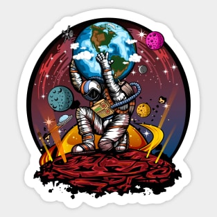 Atlas Space Man Sticker